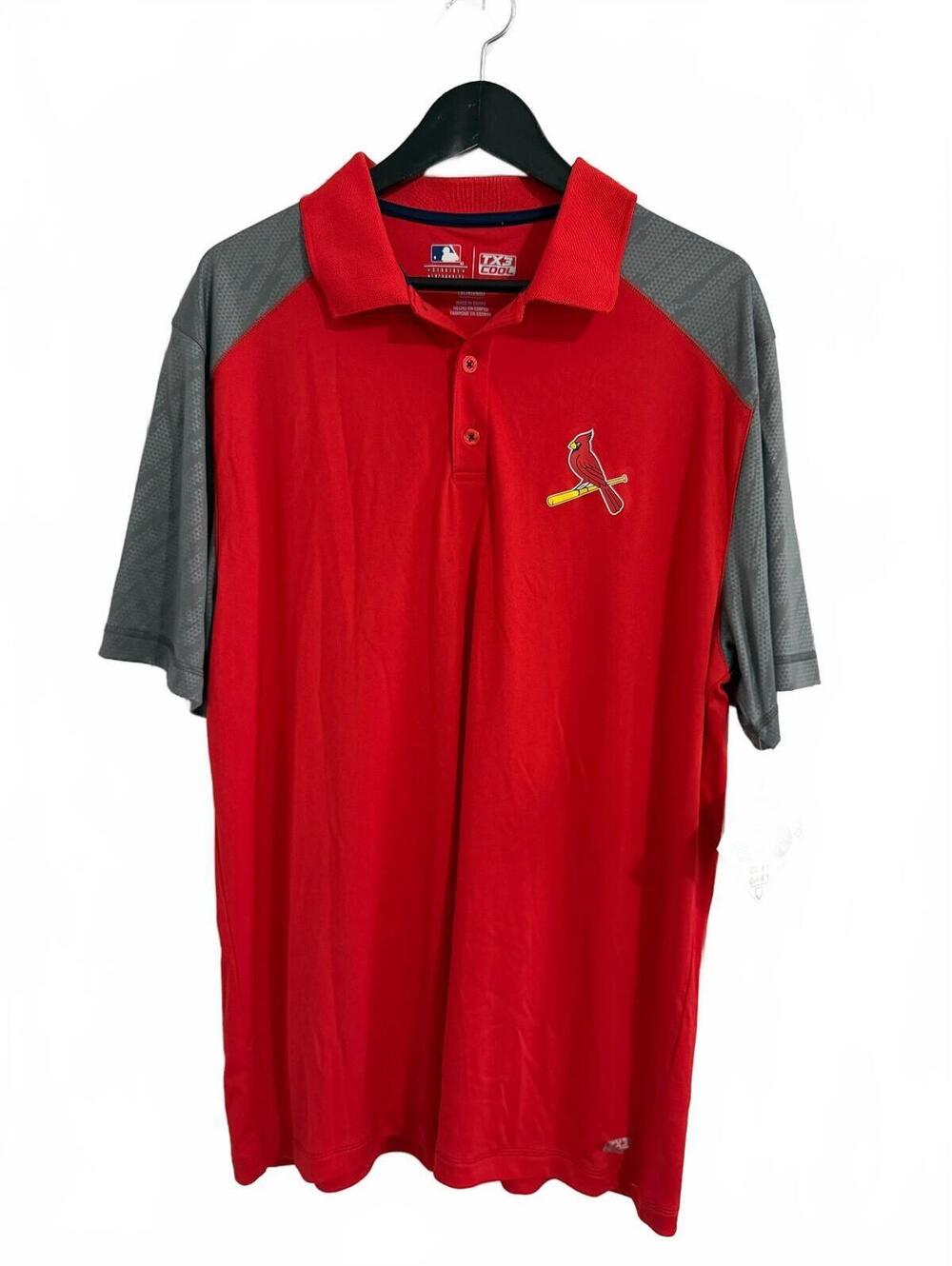 NWT St. Louis Cardinals Baseball Polo Shirt Size XL